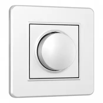 Диммер 500Вт с рамкой (серебро) Arte Milano SET16-1 SET16-1-48-1 silver