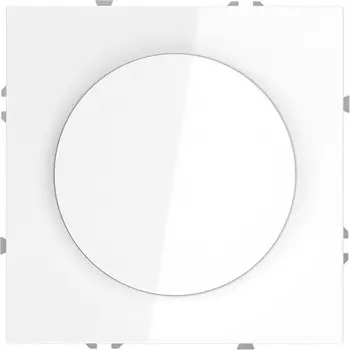 Диммер поворотно-нажимной 600 Вт (белый глянцевый) Voltum S70 VLS070301