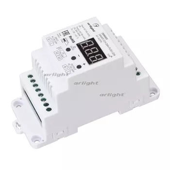 Диммер SMART-D19-DIM-PUSH-DIN (230V, 2A, TRIAC, 2.4G) (Arlight, IP20 Пластик, 5 лет) 032994