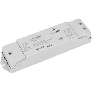 Диммер SMART-DIM105 (12-48V, 20A, TRIAC) (Arlight, IP20 Пластик, 5 лет) 035061