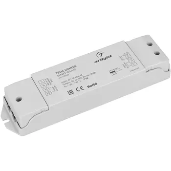 Диммер SMART-DIM105 (12-48V, 8A, TRIAC) (Arlight, IP20 Пластик, 5 лет) 035060
