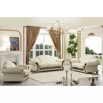 Диван (2-х местный) белый (VERSUS) ESF Versace-2 white