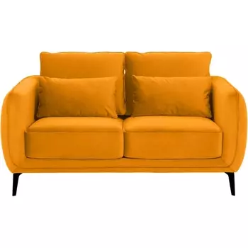 Диван Amsterdam двухместный ОГОГО (арт.342687), (Ткань/Желтый) ОГОГО Обстановочка!