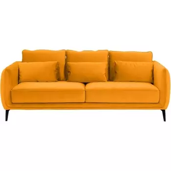 Диван Amsterdam трехместный ОГОГО (арт.342342), (Ткань/Желтый) ОГОГО Обстановочка!