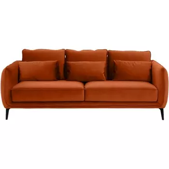 Диван Amsterdam трехместный ОГОГО (арт.342348), (Ткань/Оранжевый) ОГОГО Обстановочка!