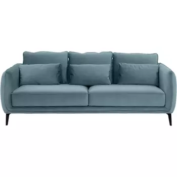 Диван Amsterdam трехместный ОГОГО (арт.342353), (Ткань/Голубой) ОГОГО Обстановочка!