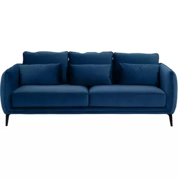 Диван Amsterdam трехместный ОГОГО (арт.342354), (Ткань/Синий) ОГОГО Обстановочка!