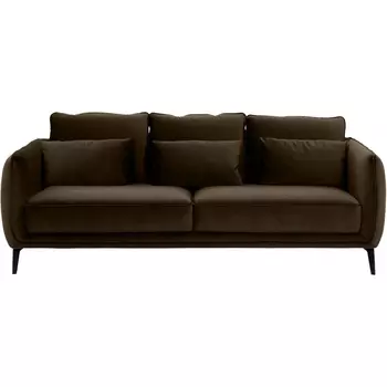 Диван Amsterdam трехместный ОГОГО (арт.342366), (Ткань/Коричневый) ОГОГО Обстановочка!