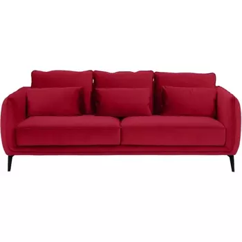 Диван Amsterdam трехместный ОГОГО (арт.583333), (Ткань/Красный) ОГОГО Обстановочка!