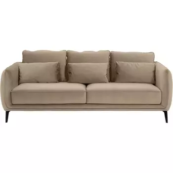 Диван Amsterdam трехместный ОГОГО (арт.583355), (Ткань/Светло-коричневый) ОГОГО Обстановочка!