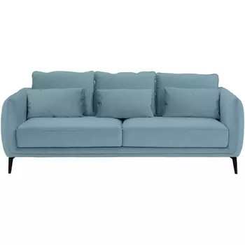 Диван Amsterdam трехместный ОГОГО (арт.583358), (Ткань/Голубой) ОГОГО Обстановочка!