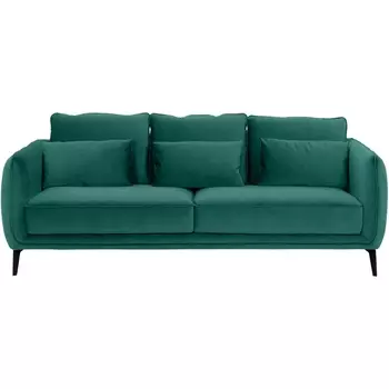 Диван Amsterdam трехместный ОГОГО (арт.664754), (Ткань/Изумрудный) ОГОГО Обстановочка!