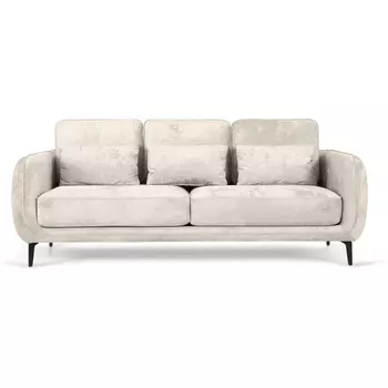 Диван Amsterdam трехместный ОГОГО (арт.786588), (Ткань,Велюр/Бежевый) ОГОГО Обстановочка!