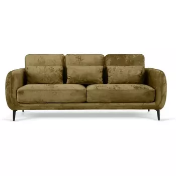 Диван Amsterdam трехместный ОГОГО (арт.786595), (Ткань,Велюр/Коричневый) ОГОГО Обстановочка!