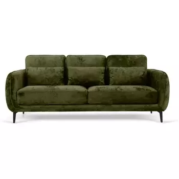 Диван Amsterdam трехместный ОГОГО (арт.786596), (Ткань,Велюр/Зеленый) ОГОГО Обстановочка!