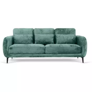 Диван Amsterdam трехместный ОГОГО (арт.786597), (Ткань,Велюр/Бирюзовый) ОГОГО Обстановочка!