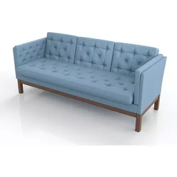 Диван Arsko Айверс Б орех голубая рогожка