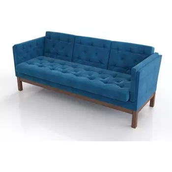 Диван Arsko Айверс Б орех синий шенилл