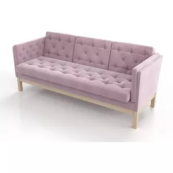 Диван Arsko Айверс Б сосна розовый шенилл