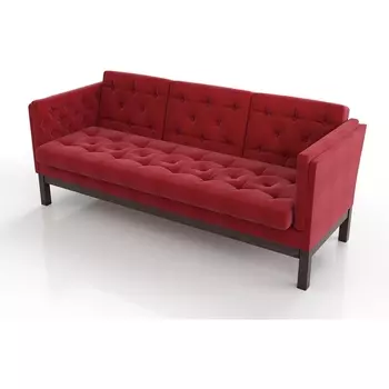 Диван Arsko Айверс Б венге красный шенилл