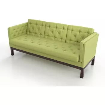 Диван Arsko Айверс Б венге зеленая рогожка