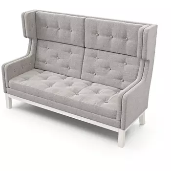 Диван Arsko Айверс Хай Беленый дуб рогожка серая