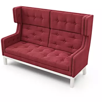 Диван Arsko Айверс Хай Беленый дуб шенилл красный