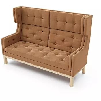 Диван Arsko Айверс Хай Сосна рогожка коричневая