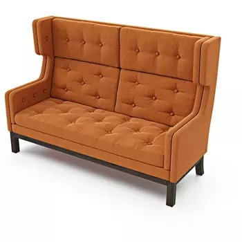 Диван Arsko Айверс Хай Венге рогожка оранжевая