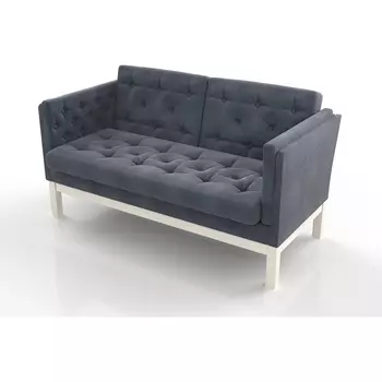 Диван Arsko Айверс М беленый дуб серый шенилл