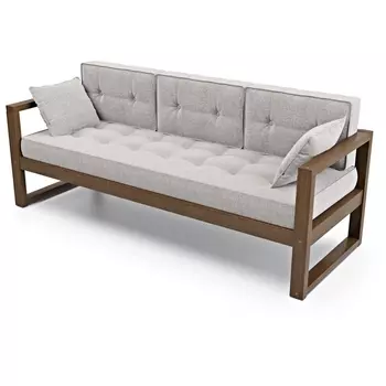 Диван Arsko Астер Б орех серая рогожка