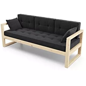 Диван Arsko Астер Б сосна черная рогожка