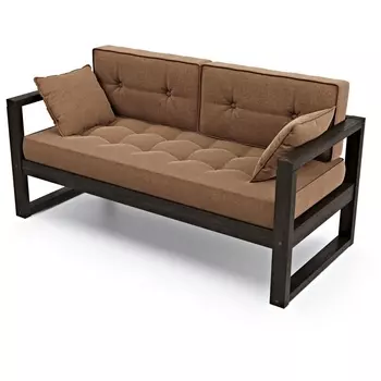 Диван Arsko Астер Мини венге коричневая рогожка