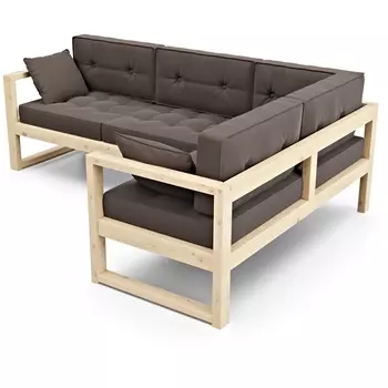 Диван Arsko Астер У сосна каменный велюр