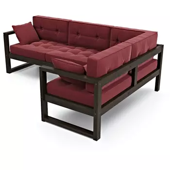 Диван Arsko Астер У венге красный велюр