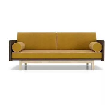 Диван Arsko Двалин орех горчичный велюр