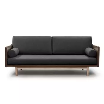 Диван Arsko Двалин орех графитовая рогожка