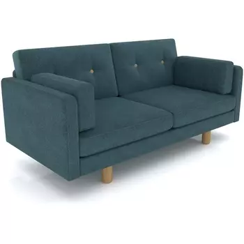 Диван Arsko Ингвар М голубой велюр