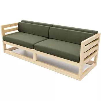 Диван Arsko Магнус Б сосна велюр зеленый