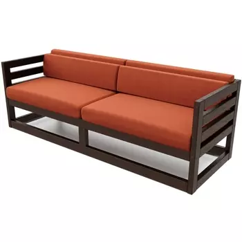 Диван Arsko Магнус Б венге велюр терракотовый