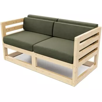 Диван Arsko Магнус М сосна велюр зеленый