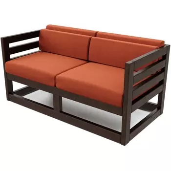 Диван Arsko Магнус М венге велюр терракотовый