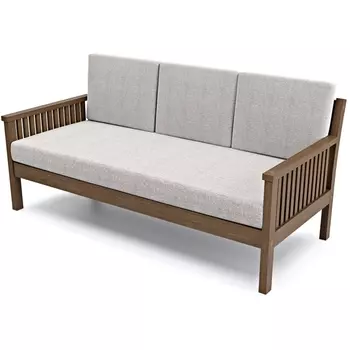 Диван Arsko Норман Б орех серая рогожка