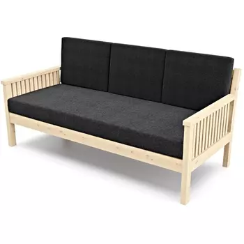 Диван Arsko Норман Б сосна графитовая рогожка