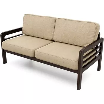 Диван Arsko прямой Бергер Б венге рогожка бежевая