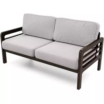 Диван Arsko прямой Бергер Б венге велюр серый