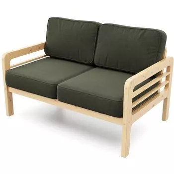 Диван Arsko прямой Бергер М сосна велюр зеленый