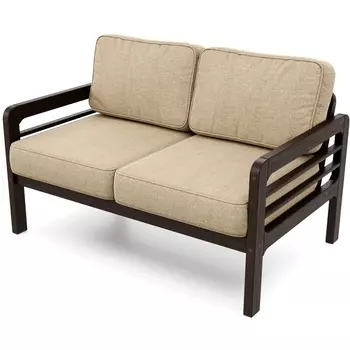 Диван Arsko прямой Бергер М венге рогожка бежевая