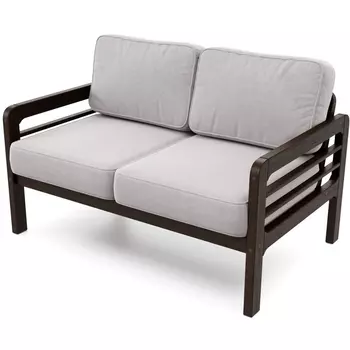 Диван Arsko прямой Бергер М венге велюр серый