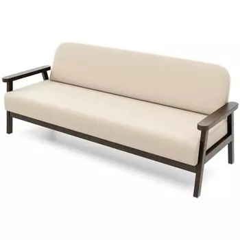 Диван Arsko прямой Флори Б венге велюр бежевый